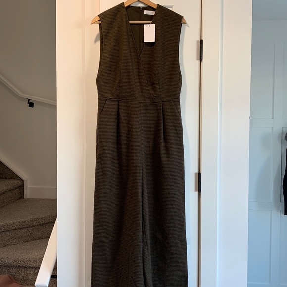 NWT Oak & Fort size small jumpsuit romper houndstooth - Picture 1 of 2